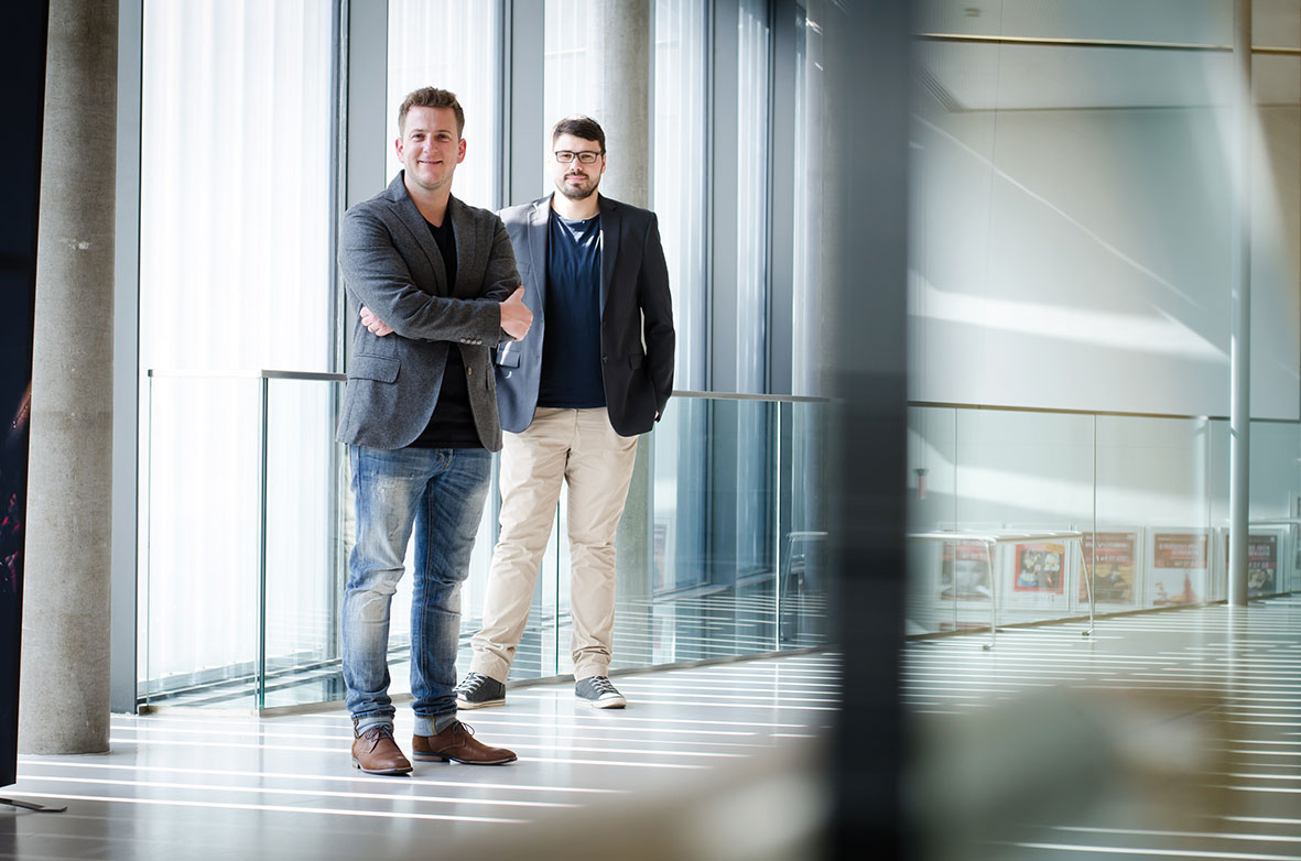SloopTools Team: Geschäftsführer & Gründer Lukas Schopp (li) und Alexander Taker, Softwareentwickler Foto: Helmut Zauner