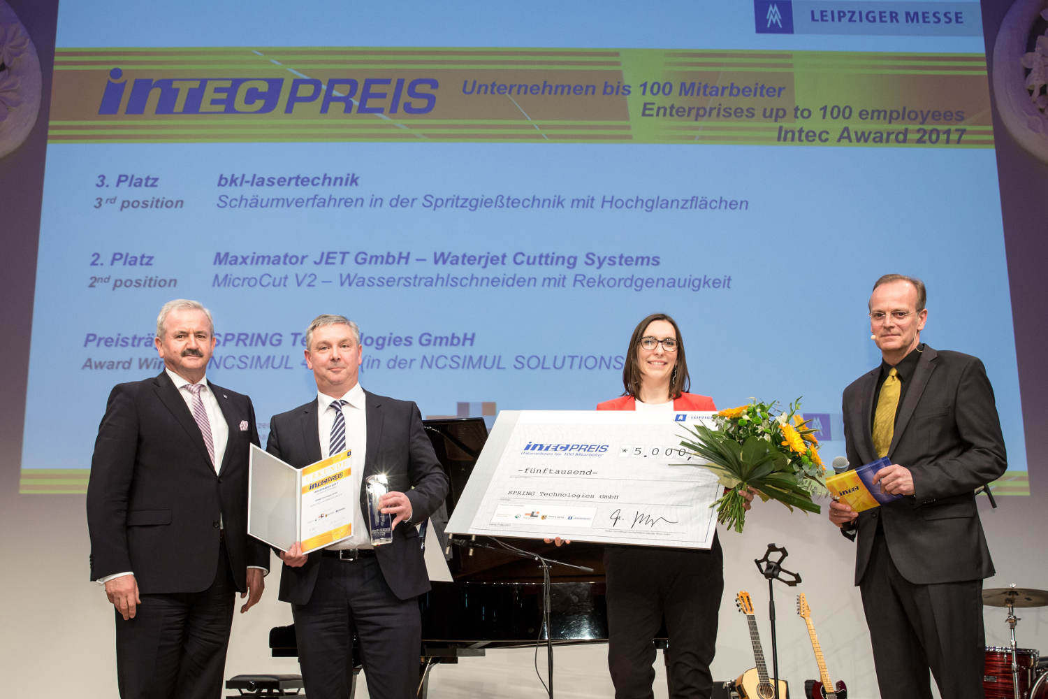 Preisträger Intec-Preis Kategorie „Unternehmen bis 100 Mitarbeiter“ | SPRING Technologies GmbH (Foto: Leipziger Messe GmbH / Uwe Frauendorf)