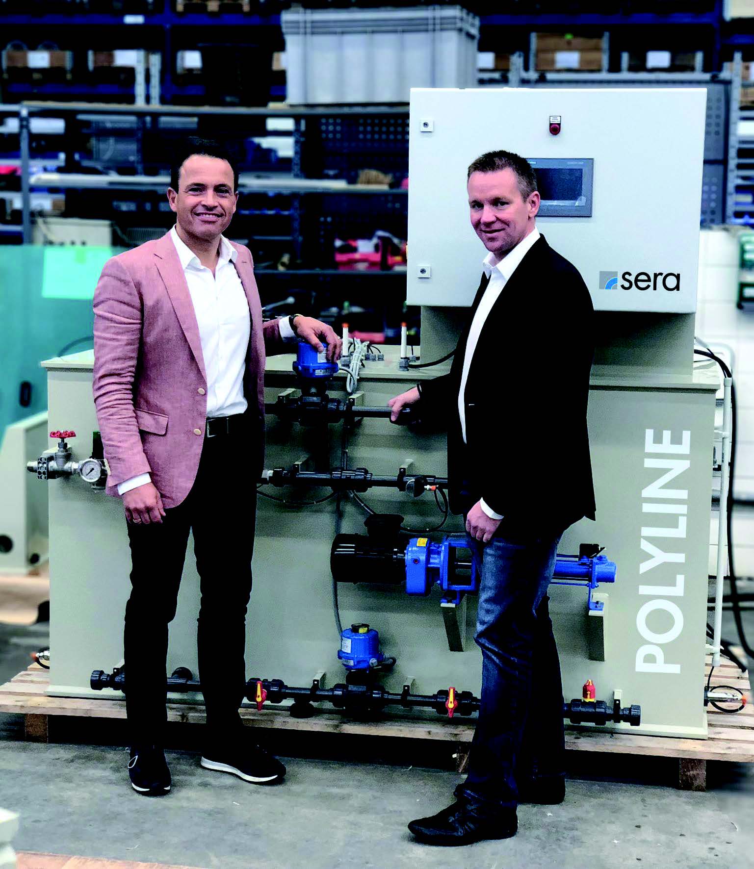 „ Wir sind einer der führenden Hersteller in der Dosiertechnik. Diesen Anspruch haben wir natürlich auch für Österreich." Marco Kisch (rechts im Bild), Geschäftsführender Gesellschafter sera Technology Austria GmbH.