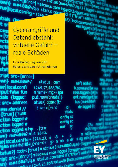 Studie der Prüfungs- und Beratungsorganisation EY Österreich in Kooperation mit dem Kuratorium Sicheres Österreich (KSÖ) „Cyberangriffe und Datendiebstahl: virtuelle Gefahr – reale Schäden“. 